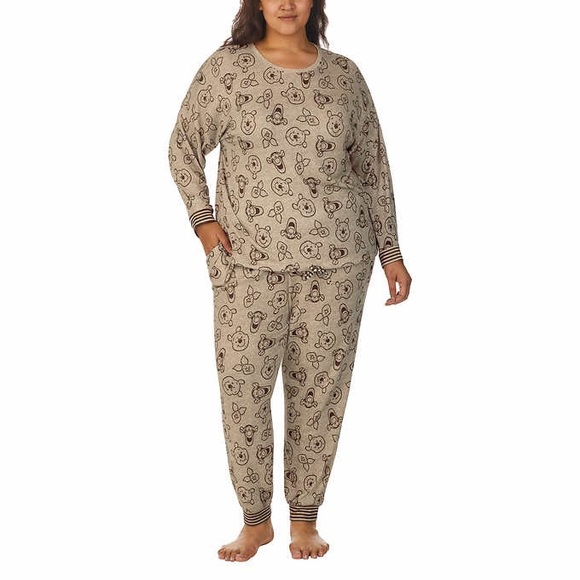Disney Winnie the Pooh Lounge PJ Set 2-Piece NWT - Picture 6 of 15